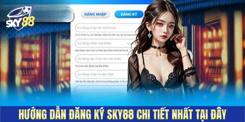 Hướng dẫn đăng ký Sky88 chi tiết nhất tại đây