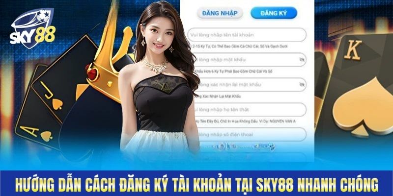 Hướng dẫn cách đăng ký tài khoản tại Sky88 nhanh chóng