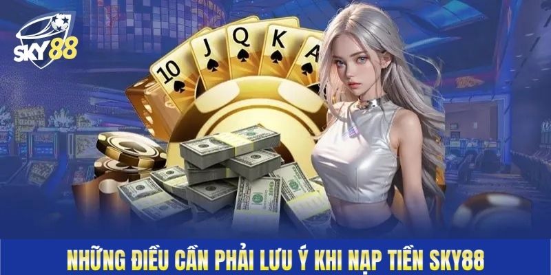 Những điều cần phải lưu ý khi nạp tiền Sky88