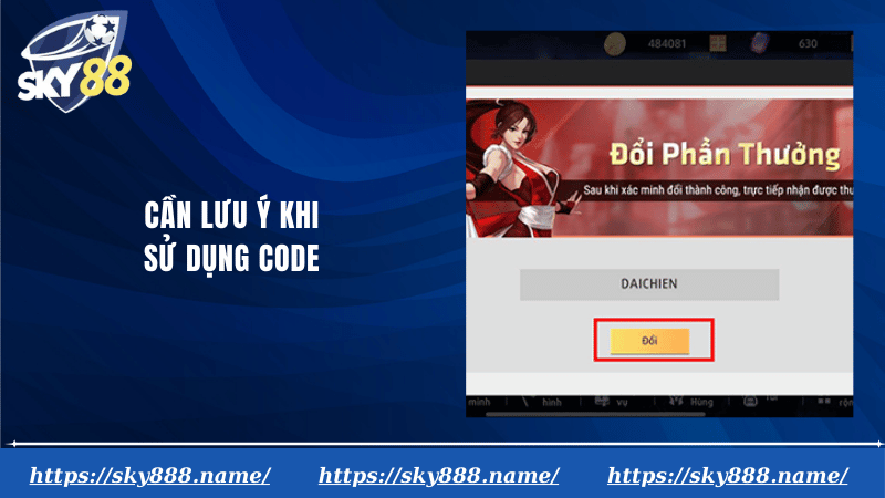 Cần lưu ý khi sử dụng code
