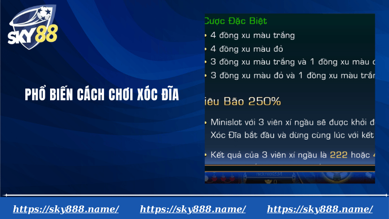 Phổ biến cách chơi xóc đĩa
